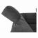 Coltar extensibil  piele ecologica neagra textil gri inchis stanga santiago 325x217x106 cm