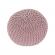 Taburet impletit bumbac roz pudra gobi ii 50x50x35 cm