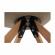 Scaun tapiterie textil bej picioare lemn fag sabra 50x48x82 cm
