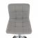 Scaun bar tapiterie textil gri picior crom kandy 40x41x107 cm