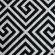 Covor textil negru alb motive 80x150 cm