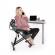 Scaun birou ergonomic gri negru rufus 68x61x78-90 cm