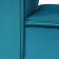 Banca cu tapiterie catifea albastru turcoaz cu picioare lemn negru burda 100x30x56 cm