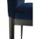 Scaun tapiterie catifea albastra picioare metal negru coleta 41x49x96 cm