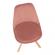 Scaun tapiterie catifea roz picioare fag sabra 50x48x82 cm