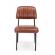 Set 2 scaune piele ecologica portocalie nelly 60x59x84 cm