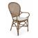 Set 2 scaune rattan maro edelina 55x62x96 cm