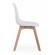 Set 4 scaune albe system 51.5x46.5x86 cm