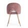 Set 4 scaune catifea roz linzey 53x60x82 cm