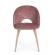 Set 4 scaune catifea roz linzey 53x60x82 cm