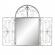 Oglinda perete rama metal gri 61x3x103 cm