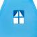 Cort pentru copii playto teepee indian albastru mic