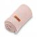 Paturica de bumbac tricotata sensillo 100x80 cm roz