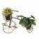 Suport flori fier verde antichizat bicicleta 61x29x45 cm