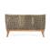 Canapea lemn maro textil gri keilani 153x73x80.5 cm