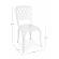 Set 2 scaune aluminiu alb faenza 44x46x89 cm