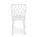 Set 2 scaune aluminiu alb faenza 44x46x89 cm