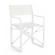 Set 2 scaune gradina albe konnor 55x50.5x84.5 cm