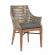Set 2 scaune maro gri keilani 60x58.5x85 cm