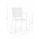 Set 4 scaune fier alb lizette 54x55x89 cm