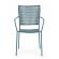 Set 4 scaune fier albastru lizette 54x55x89 cm