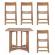 Set mobilier gradina lemn maro noemi 44x46x77 cm, 90x74 cm