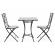 Set mobilier gradina masa 2 scaune erice 38x38x92 cm, 60x60x75 cm