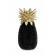 Ananas decorativ polirasina neagra aurie 24.5x24x49.5 cm