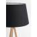 Lampadar lemn bumbac negru wallas 52x152 cm