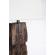 Lampadar lemn maro bumbac alb ottone 45x30x155 cm