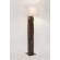 Lampadar lemn maro bumbac alb ottone 45x30x155 cm