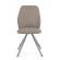 Set 4 scaune crom imitatie piele bej maxwell 44x62x88 cm