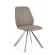 Set 4 scaune crom imitatie piele bej maxwell 44x62x88 cm