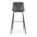 Set 2 scaune bar gri antracit kyra 39x44x103.5 cm