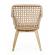 Set 2 scaune lemn maro textil crem madison 46x46x82 cm