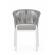 Set 4 scaune alb gri florencia 57x60x80 cm