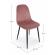 Set 4 scaune catifea roz otel negru irelia 52.5x42.5x90 cm