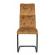 Set 4 scaune otel negru catifea galbena thelma 43.5x62x102 cm