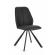 Set 4 scaune otel piele ecologica neagra maxwell 44x62x88 cm