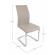Set 4 scaune piele ecologica bej otel myra 41x60x98 cm