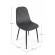 Set 4 scaune tapiterie catifea gri irelia 52.5x42.5x90 cm