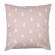 Set 2 fete perna brad textil alb roz 45x45 cm
