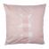Set 2 fete perna ren textil alb roz 45x45 cm