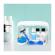 Set 4 genti cosmetice de voiaj, transparent, 17.5 x 14.5 x 5 cm, Vivo, TB4