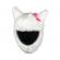 Husa amuzanta casca moto funny rider, marime universala, gonga® alb