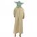 Costum pentru copii ideallstore®, baby yoda, bej, 5-7 ani, masca inclusa