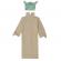 Costum pentru copii ideallstore®, baby yoda, bej, 5-7 ani, masca inclusa