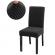 Husa universala pentru scaune clasice, model catifea, culoare negru