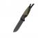 Cutit de vanatoare ideallstore®, adventure touring, otel inoxidabil, 16.5 cm, negru, teaca inclusa