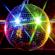 Glob disco multicolor pentru petreceri cu oglinzi,diametru 40 cm